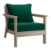 WestinTrends Avalon Outdoor Modern HDPE Patio Club Chairs with Deep Seat Cushions (Set of 2) - 4 of 4