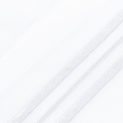 White Hypoallergenic Embroidered Polyester King Pillowcase Set