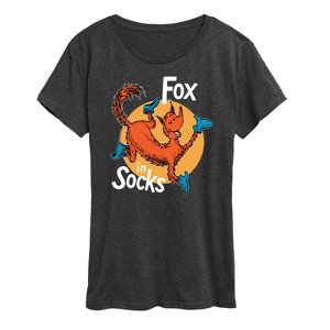 Women's - Dr. Seuss - Fox In Socks Jumping Short Sleeve Graphic T-Shirt - 1 of 4