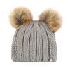 Girls Crystal Mountain Hat with Two Pom Poms - 4 of 4
