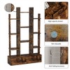Metal Bookcase With 2 Drawers, Industrial Freestanding Open Display Rack, Vintage Open Bookshelf, 12 Storage Shelves - 4 of 4
