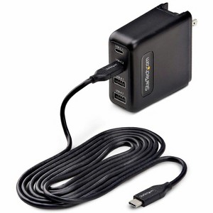 StarTech.com 100W USB-C Wall Charger, Fast Charging Portable GaN Power Adapter (2210GCNWALLCHARGER) - 1 of 4