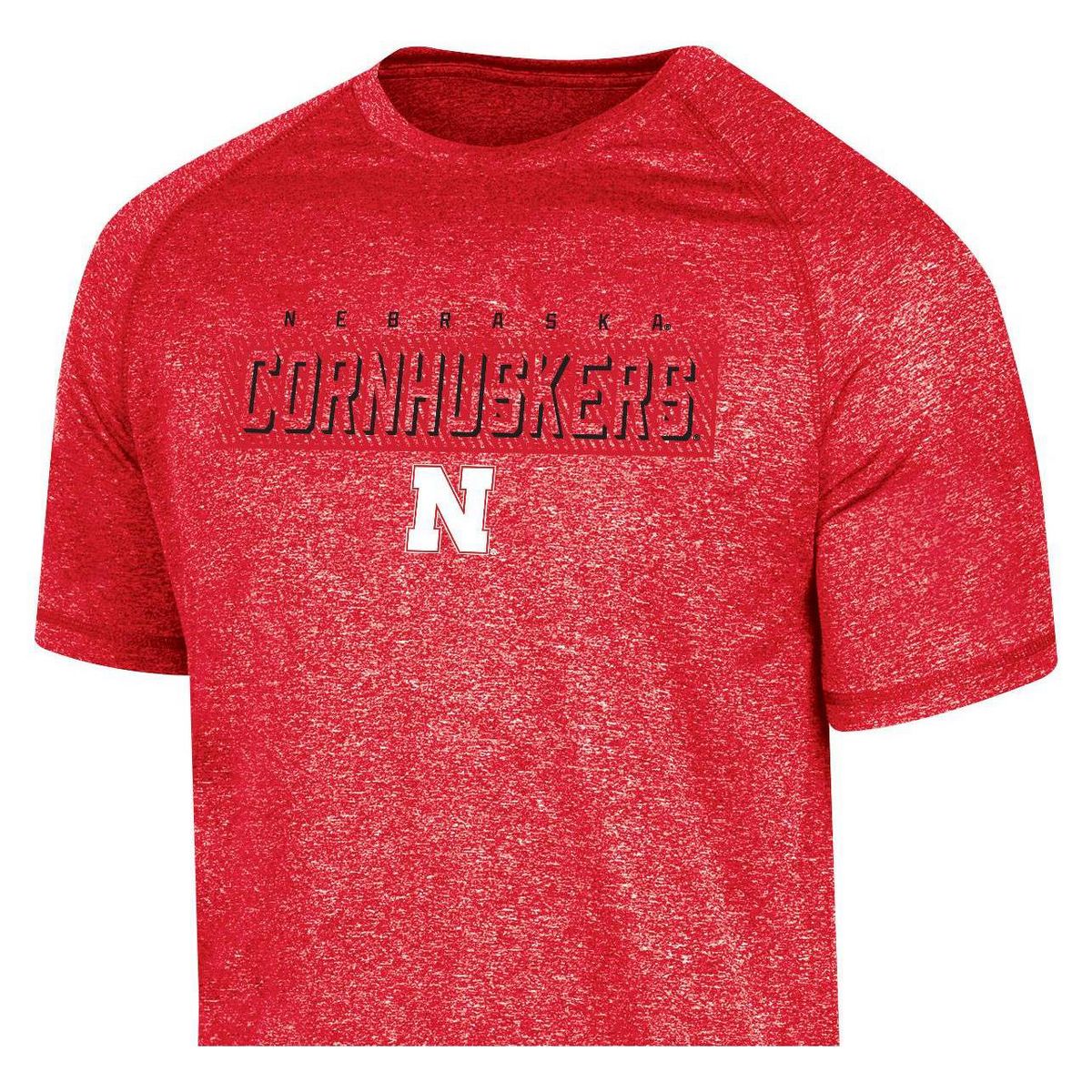 NCAA Nebraska Cornhuskers Men's Poly Short Sleeve T-Shirt - thumbnail 3