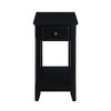 Royal Hampton Table with 1 Drawer and Bottom Shelf, Black - 2 of 4