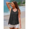 EXLURA Womens Summer Sleeveless Scoop Neck Knit Sweater Vest Crochet Hollow Out Tank Tops - 3 of 4