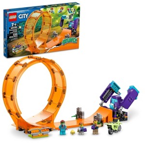 LEGO City Stuntz Smashing Chimpanzee Stunt Loop 60338 with Flywheel Toy Motorcycle, Ramp, Chimp Prop and 3 Minifigures, Gift for Kids Aged 7 Plus - 1 of 4
