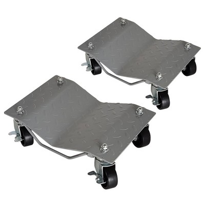 Wheel Dolly, Car Tire Dolly 2-Pack, 3000lbs Capacity, Heavy-Duty Car Tire Stakes with 360° Rotatable Wheel for Tow or Vehicle Storage, Trucks Trailers