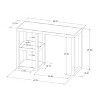 Wood Writing Desk with Storage - Threshold™ - image 4 of 4