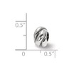 Black Bow Jewelry Sterling Silver Wrap Bali Bead Charm - 2 of 3