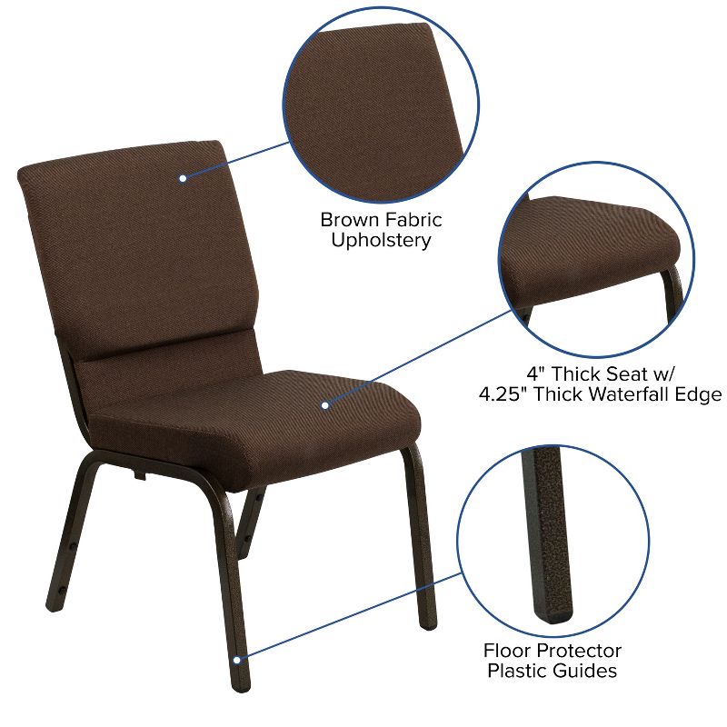 Flash Furniture HERCULES™ Series Auditorium Chair - Stacking Padded Chair - 19inch Wide Seat, 4 of 12