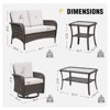 EAGLE PEAK Wicker Outdoor Patio Furniture Set - 3 of 4