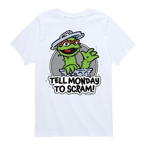 Boys' - Sesame Street - Tell Monday To Scram Short Sleeve Graphic T-Shirt - 1 of 4