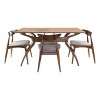 Christopher Knight Home Brevard Mid Century Modern Fabric Upholstered 5 Piece Dining Set - 2 of 4
