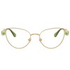 Swarovski SK 1024 404G Womens Cat-Eye Eyeglasses Gold/Green 51mm - 2 of 3
