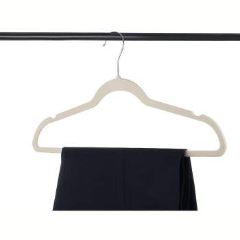 50-pack Velvet Hanger Ultra-Thin Ivory Hangers Non-slip for Skirts and Pants Hangers- Homeitusa