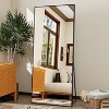 Mirror Full Length - 21" x 57" Floor Mirror with Stand, Aluminum Alloy Frame Full Body Mirror - 2 of 4