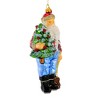 Huras Family 7.0 Inch Lumberjack Santa Hand-Painted Keepsake Woodland Tree Ornaments - 4 of 4