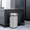 Trash Can, 65 Liter Round Garbage Can, Commercial Grade Stainless Steel Recycling Bin - 2 of 4
