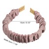 Unique Bargains Women's All Hair Solid Color Pleated Headband 1 Pc - 4 of 4