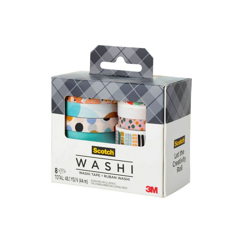 Scotch 8pk Expressions Washi Tape Abstract Modern, 6 of 14