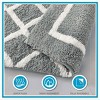 SEVOBAL Bathroom Rugs Bath Mat Rug Home Decor Carpet Shower Mat Home Decor Double Pattern for Shower Room Bathroom Home, Grey, 34"*21"*1.25" - 3 of 4