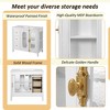 Mshliw 36 Inch Bathroom Vanity with Ceramic Sink, Freestanding Bathroom Storage Cabinet with 2 Soft Close Doors and 3 Drawers, Solid Wood Frame - 4 of 4
