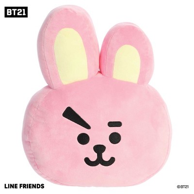 Aurora Large Cooky Bt21 Lovable Stuffed Doll Pink 13.5