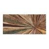 Teak Wood Starburst Handmade Radial Wall Decor Brown - Olivia & May - image 3 of 4