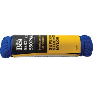 Do it Best  550 5/32 In. x 50 Ft. Blue Nylon Paracord 703107 - 1 of 2