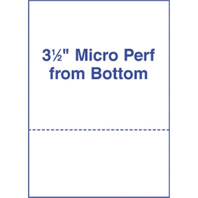 Alliance Rubber Alliance Pre-Perforated Cut Sheets Perf. 3-1/2 30034