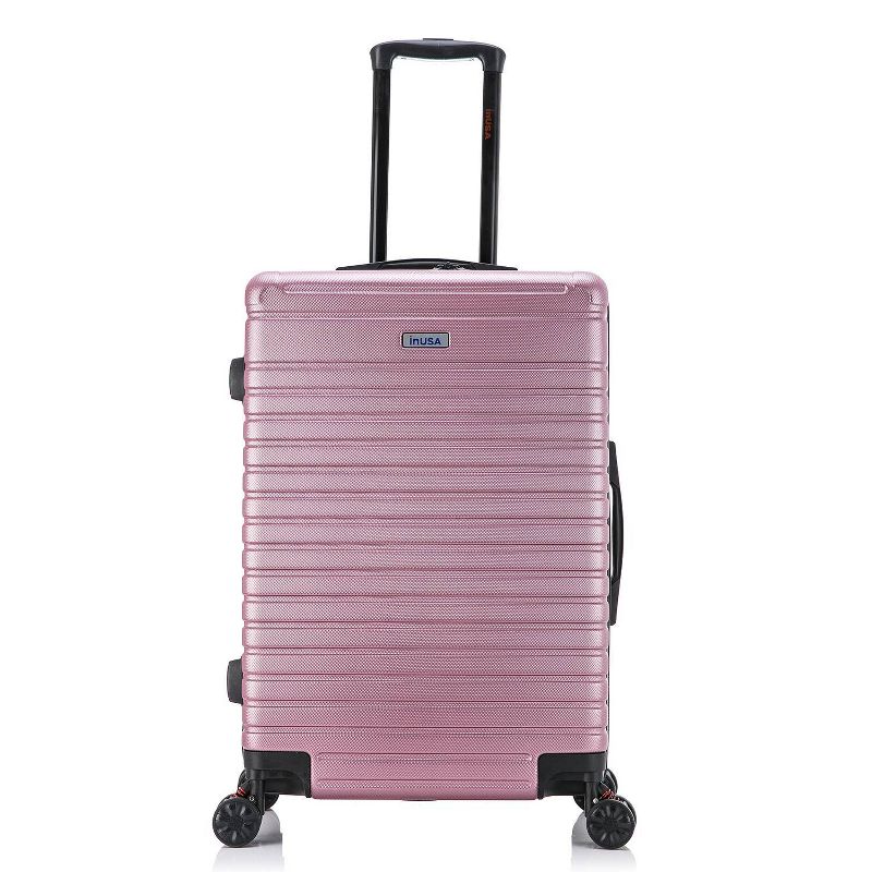 InUSA Deep Lightweight Hardside Medium Checked Spinner Suitcase, 3 of 19