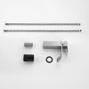 ChicFurnit Bathroom Sink Faucet Single Handle Waterfall Spout for Luxury Vanity Sink, Silver and Gray, 10.43"*8.07"*2.83" - 4 of 4