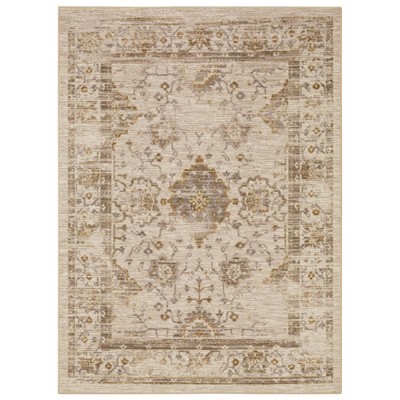 2'6"x3'10" Vintage Tufted Distressed Accent Rug Tan - Threshold™