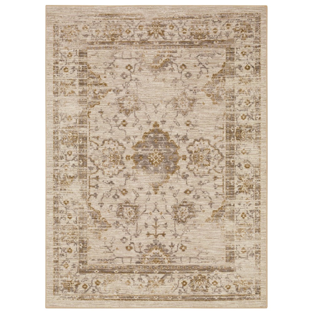 Photos - Area Rug 2'6"x3'9" Washable Vintage Tufted Distressed Accent Rug Tan - Threshold™