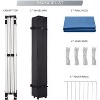 Pop Up Canopy Tent, 10 x 10 Ft Commercial Instant Shade Canopy with Roller Bag, Outdoor Portable Canopy for Events, Parties, Camping - 4 of 4