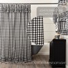 Annie Buffalo Black Check Ruffled Shower Curtain 72x72 VHC Brands - 2 of 4