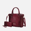 MKF Collection Liora Women's Croc Embossed Tote & Wallet Set Functional by Mia K - 2 of 4