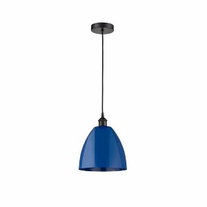 Plymouth Dome - 1 Light Cord Hung Mini Pendant In Industrial Style-12.88 Inches Tall and 9 Inches Wide - 1 of 1