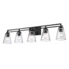 Lyna 5-Light Vanity Light - Elegant Steel Fixture for Modern Bathrooms - 3 of 4