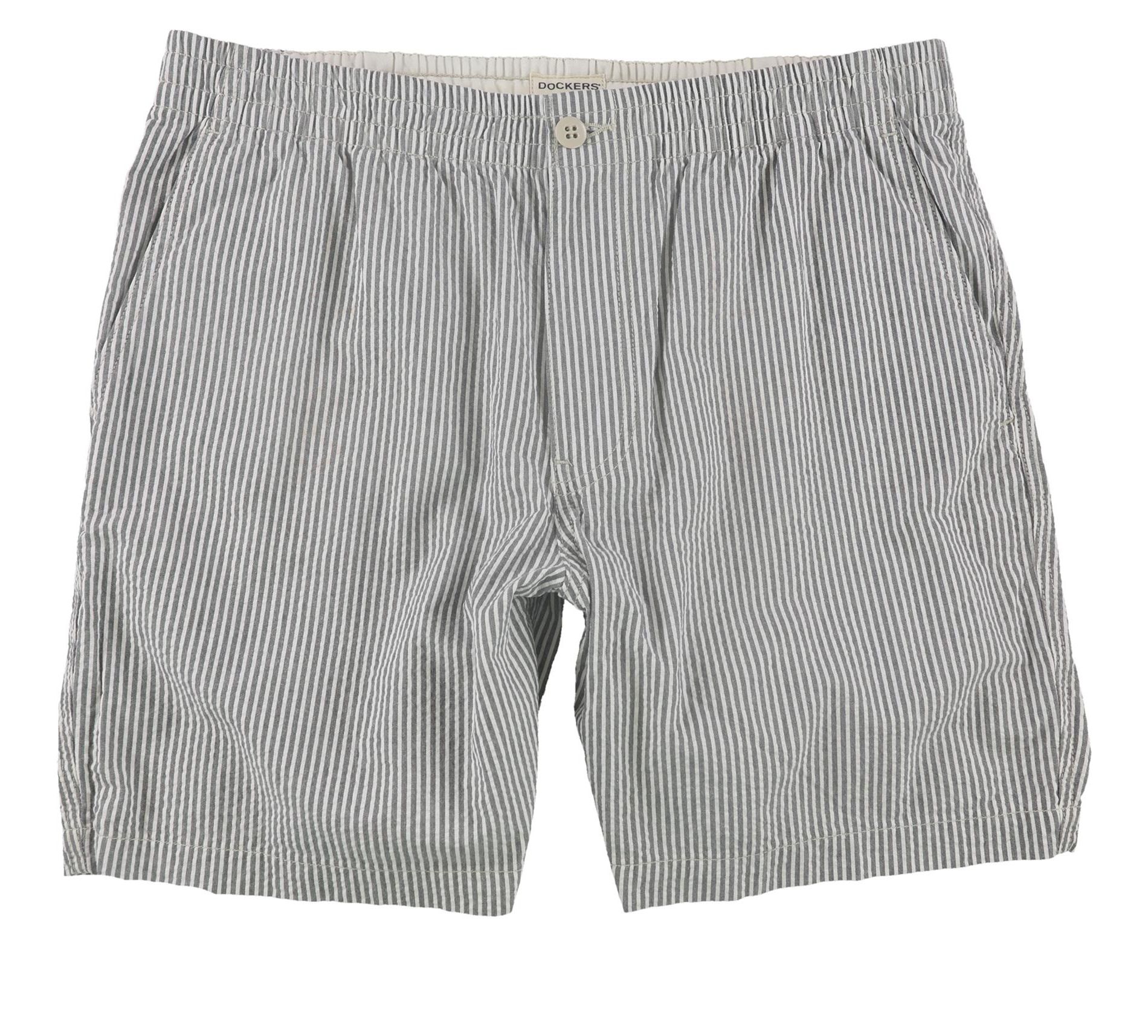 Dockers Mens Weekend Cruiser Casual Walking Shorts, Grey, Large