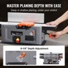 VEVOR Spiral Benchtop Jointer, 6 in, 1.5HP 10000 RPM Bench Top Wood Jointer, with 14-Blade Spiral Cutterhead 0-1/8'' Adjustable Depth 6.1x27.6'',Grey - 4 of 4