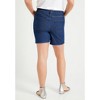 June + Vie by Roaman's Women's Plus Size Raw Hem June Fit Denim Shorts - 3 of 4