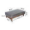 Christopher Knight Home Temzyl Modern Cocktail Upholstered with Rubberwood Ottoman - 2 of 4