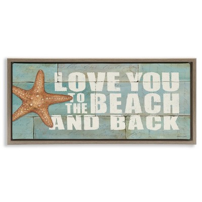 Stupell Industries Beach & Back on Bricks, 25" x 11"