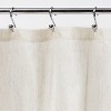 Solid Crochet with Tassels Shower Curtain Tan - Opalhouse™ - image 3 of 4