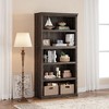 Farmhouse Book Shelf with Storage Open Display Bookshelves - 2 of 4