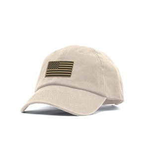 OUTSIDE THE WIRE Outside The Wire American Flag Unstructured Hat- Sand - 1 of 4
