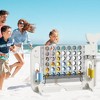 KTMBDW 4-to-Score Giant Game Set with Mesh Bag & Jumbo Connect 4, Basketball Hoop, Ring Toss & Golf Games & Height Adjustable for Kids and Adults - 2 of 4