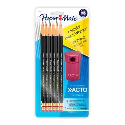 Paper Mate Mirado 12pk #2 Woodcase Pencils Pre-Sharpened with X-ACTO Sharpener