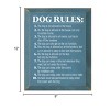 Slickblue Rustic Dog Lover Wall Decor – 10 Funny Dog Rules Sign – Pet Humor Wooden Accent – 9x12 inches, Color Options - 3 of 3